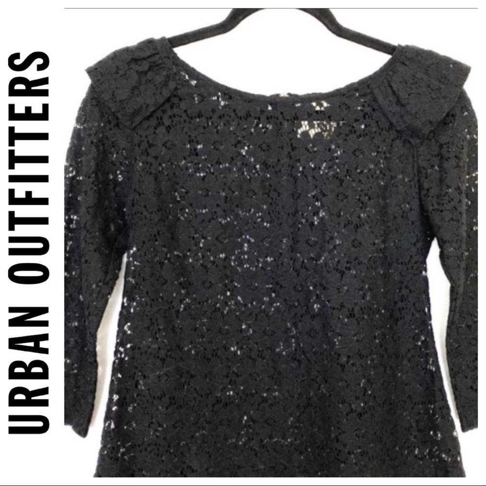 Pins and Needles Black Lace Top